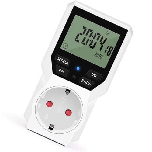 Timer Socket Digital Electronic Timer  EU Plug LCD Display Programmable Timing Control Automatic Protector 1