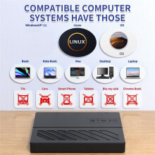 External CD/DVD Drive,USB 3.0 CD DVD Burner Player with 4 USB and 2 TF/ Card Slots,Disc Drive for Laptop PC