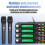 Handheld Portable Wireless Microphone System Mic UHF Long Range Dual Antenna for Karaoke Stage Performances AU Plug 5