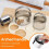 Stainless Steel Biscuit Cutter Set, Pastry Scraper and Dough Blender with Ergonomic Rubber Grip Baking Dough Tools 4