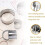 Stainless Steel Biscuit Cutter Set, Pastry Scraper and Dough Blender with Ergonomic Rubber Grip Baking Dough Tools 6