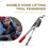 Wire Rope Hand Power Puller Tighten Tool Tightener Double Hook Lifting Tool Wire Power Puller Heavy Duty Power Puller 2T 6