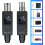 XLR Transmitter and Receiver Plug- Wireless Microphone System for Dynamic/Condenser Microphone, Electric Guitar/Bass 4