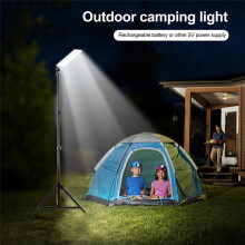 USB Rechargeable Camping Light with Tripod Stand 18W Work Light 1680 Lumen Night Fishing Lights for Camping Hiking