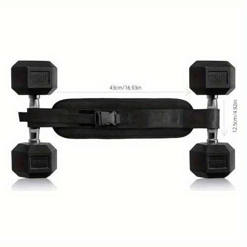 Weighted Waist Trainer Belt - Adjustable Resistance(Black) 2