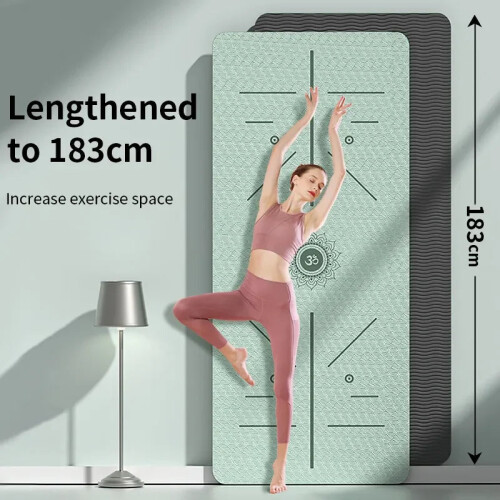 Non-Slip Yoga Mat with Carrying Strap 2