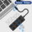 4-Port Button USB3.0 HUB  USB Splitter1 to 4 Hub Type-C Extender for Laptop Computer Accessoriess,B 3