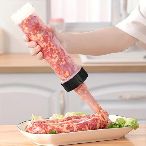 Manual Sausage Maker Kit Handheld Salami Filler 2