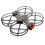 Quadro de Drone FPV de 5 Polegadas com Distância Entre Eixos de 223,5 mm e Kit de Quadro de Quadricóptero Microcircular de Fibra de Carbono para 3