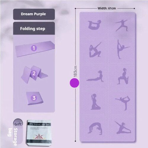 Thick Foldable Non-Slip Yoga Mat 2