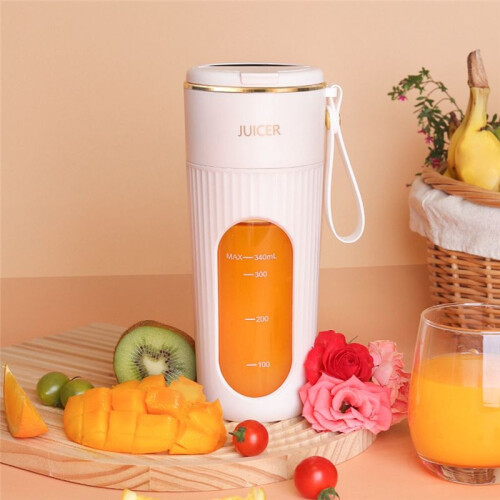Juicer Cup Wireless Charging Small Portable Juicer Cup Multifunctional Household Fully Automatic Fruit Blender White 1