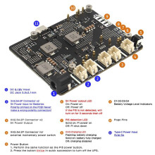 X1203 UPSPower Management Board for Raspberry Pi 5 UPS Power Management Extended Plate Uninterrupted Power Supply Module