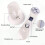 Mini LED Rejuvenation Wand Rechargeable Face Massage White 7