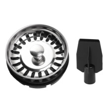 Garbage Disposer Strainer with Pull Plug, ABS and304