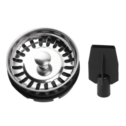 Garbage Disposer Strainer with Pull Plug, ABS and304