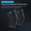 2pcs Compression Knee Support Sleeve Elastic & Breathable Knee Brace XL 4