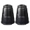 330L Black Composter Bins Kit 9