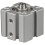 Pneumatic Cylinder SDA 100 Bore Series Double Acting 50mm Stroke Compact Thin Air Cylinders 1