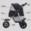Skylos Pet Stroller Pram Dog Carrier Trailer Strollers 3 Wheels Foldable Large 3