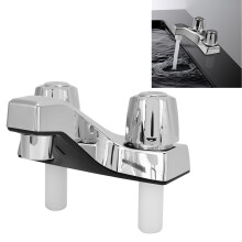 Rubinetto a cascata cromato per RV, bocca da 20 mm, base da 15 mm