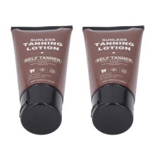 2 pezzi di lozione autoabbronzante da 60 g per pelle bronze dorato, idratante