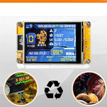 NMMiner NerdMiner Hashrate 889KH/S Miner Geüpgradede ESP32 2,8 Inch Display Crypto Solo Loterij Bitcoin met Standaard
