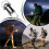 2pcs High Brightness LED Keychain Flashlight, Waterproof Rechargeable Pocket Torch for Outdoor Adventures 5