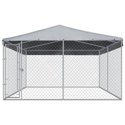 Chenil exterior com telhado para cães 382 x 382 1