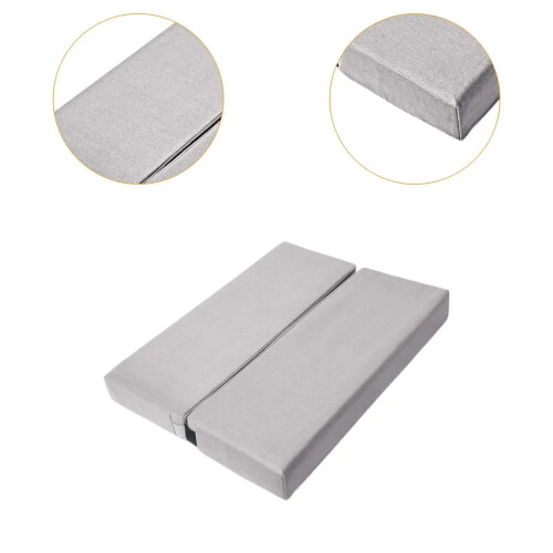 Soft Yoga Pillow Non-Slip Bolster (Grey) 2