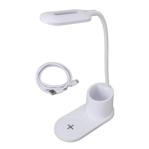 LED Desk Lamp with Wireless Charger & Touch Control, White 1