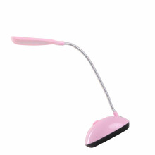 Pink LED Folding Desk Lamp, Eye-Caring, Adjustable, 70g