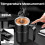 380ML Self-Stirring Electric Coffee Mug Black and White Cup 3