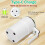 380ML Self-Stirring Electric Coffee Mug Black and White Cup 7