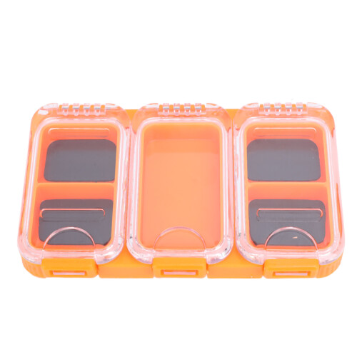 Kleine wasserdichte Köderbox 1,1 L Orange Köderaufbewahrungsbehälter AU 2