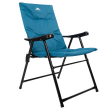 (One Size, Rich Teal) Trespass Paddy Folding Padded Deck Chair