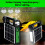 6000mAh Portable Solar Generator Kit with LED Lights 5