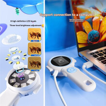 Kids Microscope Portable Handheld Magnifying Digital Microscope for Children Educational Science Toys Christmas Gifts A