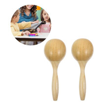 Wood Maracas 2pcs Hand Shakers for Parties Concerts Games Premium Musical Instrument