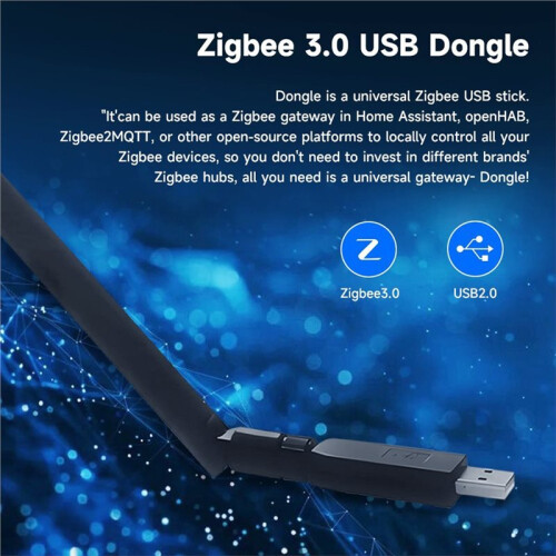 Zigbee Dongle USB3.0 Zigbee 2MQTT Antenna for Most  Home Systems Zigbee3.0 Gateway Max 20DBm Home Assistant 2