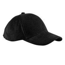 (One Size, Black) Beechfield Unisex Adult EarthAware Cord Organic Baseball Cap