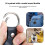 Portable Protective Case Dustproof Case with Keychain for Tile Mate 2024 for Tile Mate 2022 for  Tracker Dark 5