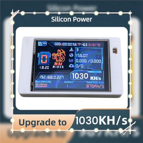 Miner NMMiner NerdMiner Solo Miner de 1030KH/S com Tela Colorida de 2,8 Polegadas para Bitcoin, BTC e Criptomoedas, Ideal para Loterias 2