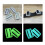 2pcs Scuba Diving Belt Webbing Keeper Fits 5cm Webbing Adjustable Webbing Buckle BCD Accessories Wihte(Luminous ) 10