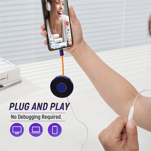 Live Dock A10 Audio Adapter with USB-C Music Recording Portable Audio Interface for PC Computer Android Phones 1