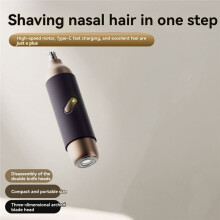 2in1 Electric Shaver Nose Hair Trimmer Travel Portable Silent Beard Knife Unisex Professional Washable