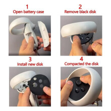 Controller Faceplate Cover for Meta Quest 2 VR Headset - Durable Replacement Disk Roundle Case