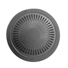 Poêle en fer pour barbecue coréen, 520 g, 30 cm / 11,81 po (extérieur)