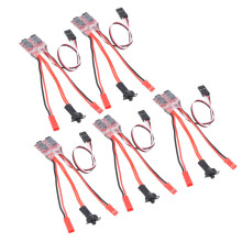 5 pièces ESC à balais 30 A 23 25 mm Dual JST frein noir