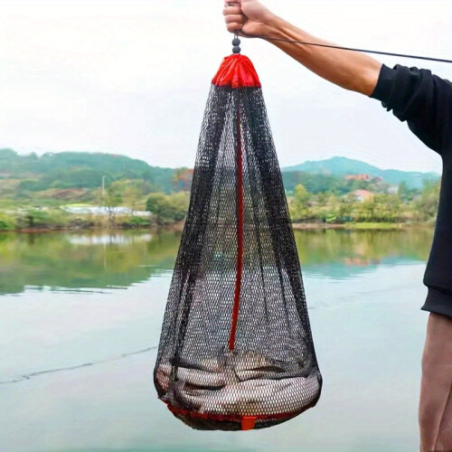 Nylon Fishing Net Bag with Handle 1