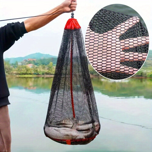 Nylon Fishing Net Bag with Handle 2